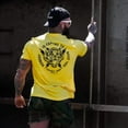 thumbnail image 3 of Nobody Is Coming To Save You Men's T-Shirt L / Yellow, 3 of 4