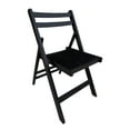 thumbnail image 6 of Furniture Slatted Wood Folding Special Event Chair Black, Set Of 4, 6 of 12