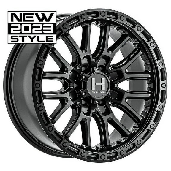 17x9 Hostile H135 Ridgecrest Asphalt (Satin Black) Wheel 6x5.5 (0mm)
