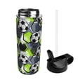 thumbnail image 2 of Balery Football Pattern Water Bottle,18oz Sports Insulated Kettle for Cycling Gym Basketball Outdoor, Suitable as a Present, 2 of 8