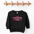 thumbnail image 4 of Just A Country Girl Stars Glitter/Puff Print - Toddler Graphic Sweatshirt, 4 of 11