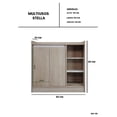 thumbnail image 5 of Mueble Estación de Café Multiusos, Mesa Auxiliar con Amplio Almacenamiento, Diseño Minimalista., 5 of 5