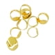 thumbnail image 1 of 10 unidades/lote de bases ajustables para anillos, bandejas, bases en blanco para joyería y manualidades DIY Oro, 1 of 9