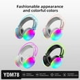 thumbnail image 6 of Game Zone Wireless Silent Colorful Headphones with LED Lights,Bluetooth 5.0 and 10 Hours of Playtime, 6 of 7