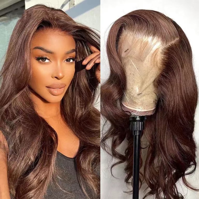 26 Inch Human Hair Lace Front Wig Glueless Pre Plucked Body Wave 26 Inch Human Hair Wigs Body Wave Lace Front Wigs Pre  main image 2