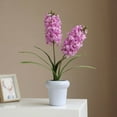 thumbnail image 3 of 16.5 inch Artificial Hyacinth Flower Bouquet, Hyacinth Flowers Fake Flower with Stem Faux Hyacinth Flowers for Home Office Wedding Decoration,2pcs, 3 of 6