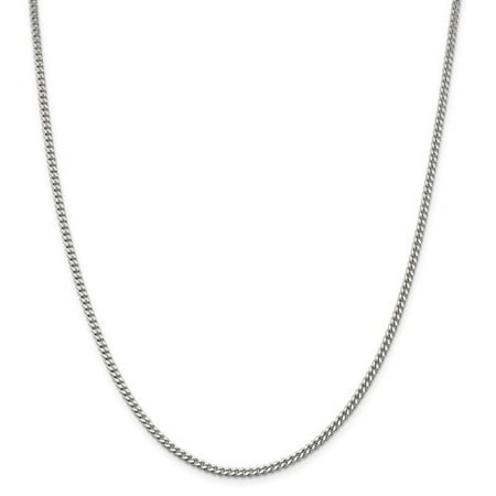 Sterling Silver 8in 3.00mm Men's Curb Chain Bracelet