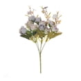 thumbnail image 5 of WMTOKK Artificial Mini Rose Bouquet Realistic Fake Flower Arrangement for Dining Table Centerpiece Wedding Home Decoration (Purple), 5 of 6