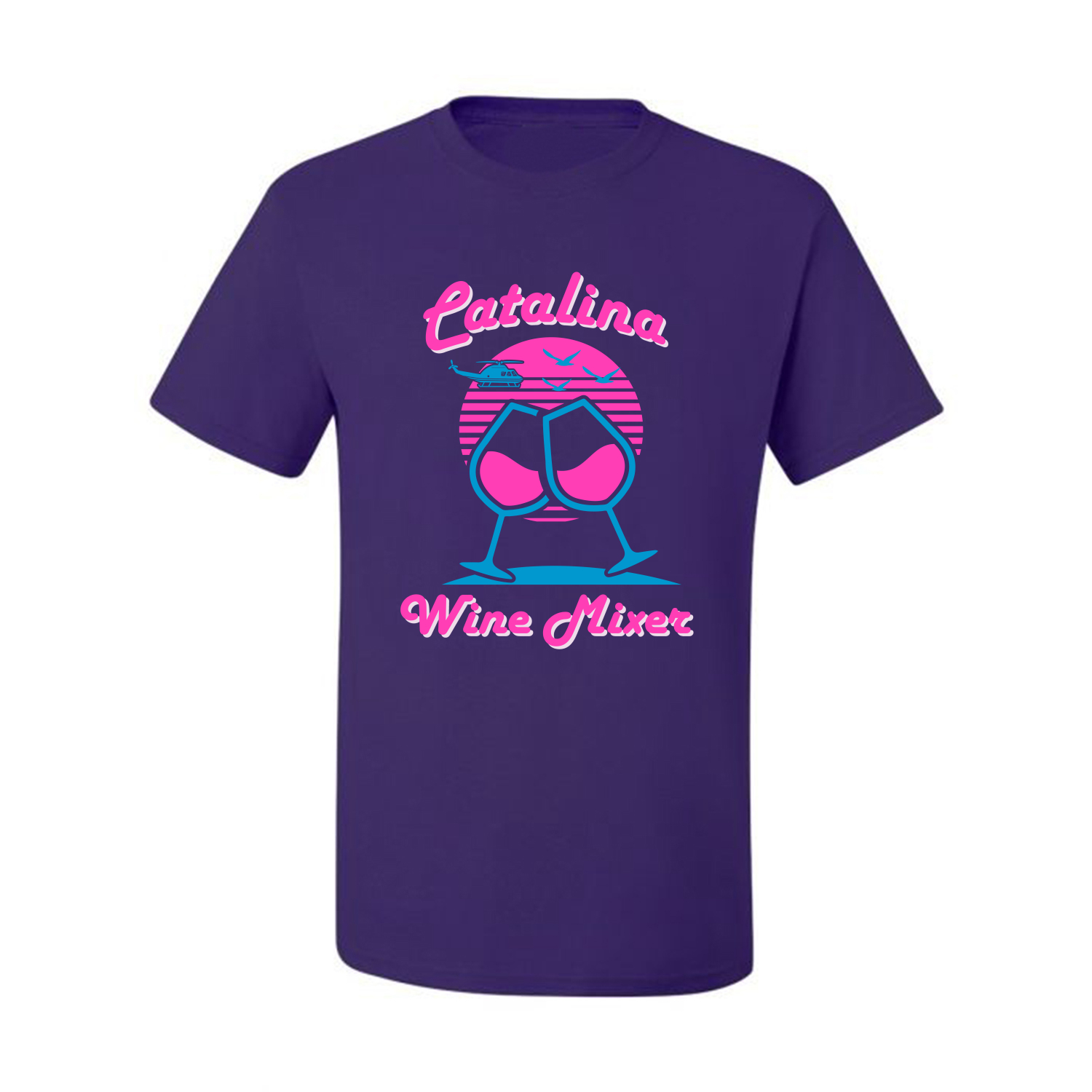 Catalina Wine Mixer Island Prestige Movie| Mens Pop Culture Graphic T-Shirt, Purple, Small - image 2 of 4