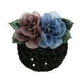 thumbnail image 2 of Meidiya Women Hair Bun Cover Net Hairnet Flowers Hair Clip Ribbon Hair Accessories For Stewardess Banks Hotels Restaurant Staff, 2 of 8