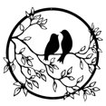 thumbnail image 1 of Metal Wall Art Bird on Tree Branch Metal Bird Wall Silhouette Bird Wall Art Decor for Living Room Ga, 1 of 5