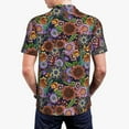 thumbnail image 6 of Wukai Vintage Floral Men’s Polo Shirts,Quick-Dry Athletic Shirt,Classic Fit Shirts-XX-Large, 6 of 8