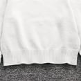 thumbnail image 3 of LIaqionyy Boys Girls School Uniform Sweaters Crew Neck Long Sleeve Pullover Knit Soild Color Sweater, 3 of 6