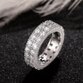 thumbnail image 6 of EOEMY Elegant Sparkly Cubic Zircon 925 Silver Filled Rings Wedding Women Ring Sz 6-10-6-Gold, 6 of 7