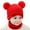Red, variant on Kids Winter Knit Beanie Hat & Circle Scarf Set - Warm Neck Warmer and Cap for Boys and Girls
