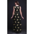 thumbnail image 2 of Bimba Robe Longue Sans Manches pour Femmes à Imprimé Papillons Style Chic Maxi-Robe-Xxx-Grand, 2 of 6