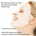 thumbnail image 2 of Mascarilla facial reutilizable de silicona para el cuidado de la piel, ideal para mascarillas de lámina, reutilizables e impermeables., 2 of 8