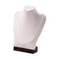 thumbnail image 3 of yotijay Necklace Display Chain Bust Stand Holder Decoration Stylish Elegant Jewelry Bust Beige Velvet, 3 of 9