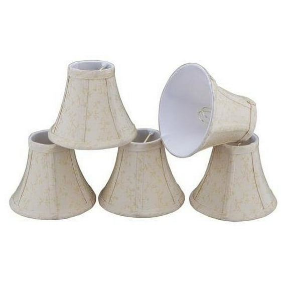 Aspen Creative Corporation 6'' Fabric Bell Candelabra Shade (Set of 5)