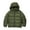 Green, variant on KYAIGUO Kids Boy Girl Winter Coat Down Coat Lightweight Puffer Jacket for Toddler Hooded Down Jacket Long Sleeve Warm Outwear for 3-12Y