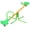 Green, variant on 360° Rotating Seesaw for Kids 2-Person with Backrest, Stainless Steel Indoor Outdoor Playground Rocking Horse for Toddlers, 104L x 36W x 28H Inches, Multicolor