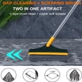 thumbnail image 2 of 2 in 1 Kitchen and Bathroom Floor Scrub Brush with 120 Rotation Chartreuse, 2 of 5