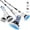 Electric Cleaning Brush [White + 3 Heads], variant on CNV Smart Electric Spin Scrubber with 9 Interchangeable Brush Heads, Telescopic Power Scrubber for Bathroom and Kitchen, Digital LCD Display, USB-C Rechargeable