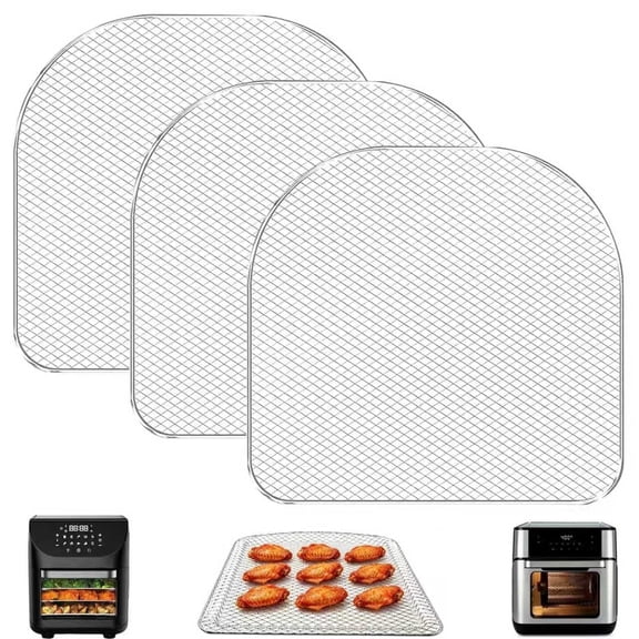 GCQ Air Fryer Dehydrator Racks 3 Pack, Air Flow Racks Dehydrate Compatible for Chefman 6.3 Qt Air Fryer, Power XL Airfryer Pro 6QT Pro Plus 10 Quart