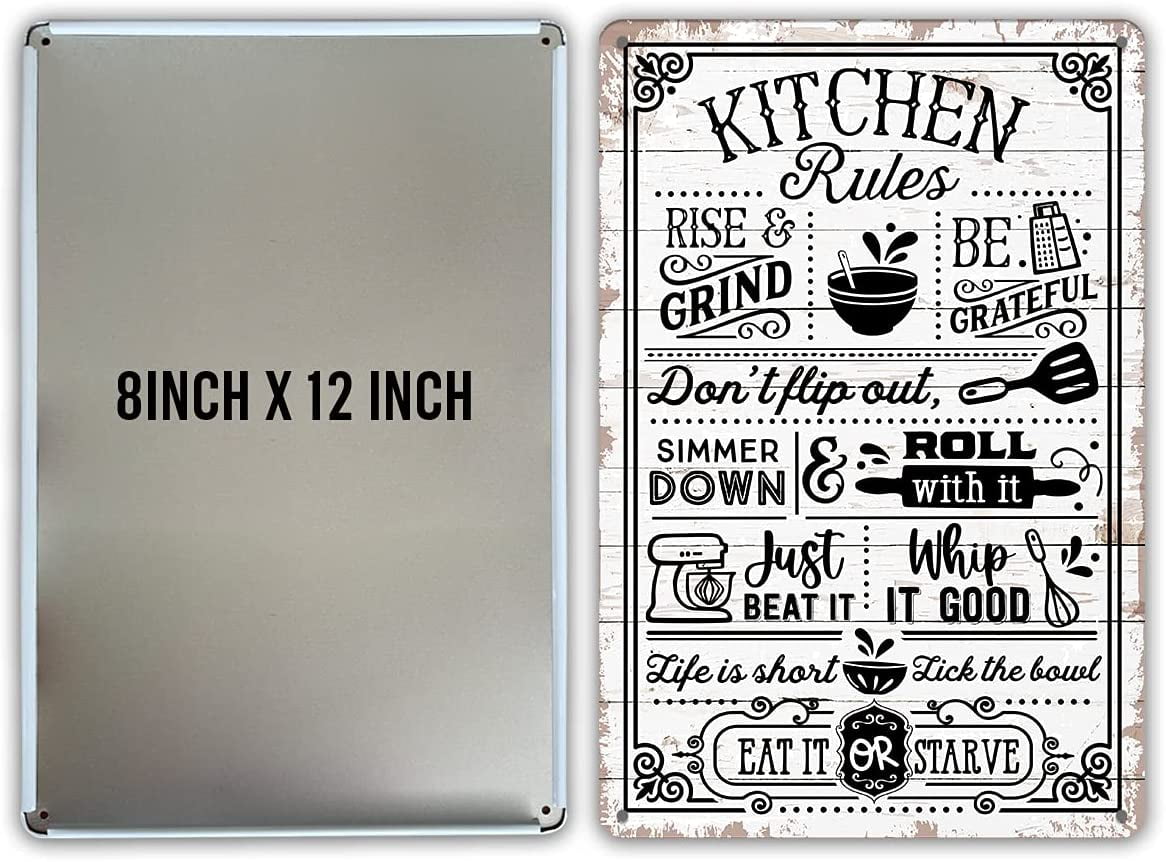  QIONGQI Funny Kitchen Quote My Cooking is Awesome Metal Tin  Sign Wall Decor Retro Kitchen Signs with Sayings for Home Kitchen Decor  Gifts : Home & Kitchen