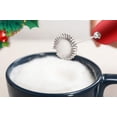 thumbnail image 5 of Zulay Kitchen Milk Frother with Stand Handheld Electric Whisk for Coffee Latte and Matcha - Christmas Red, 5 of 12