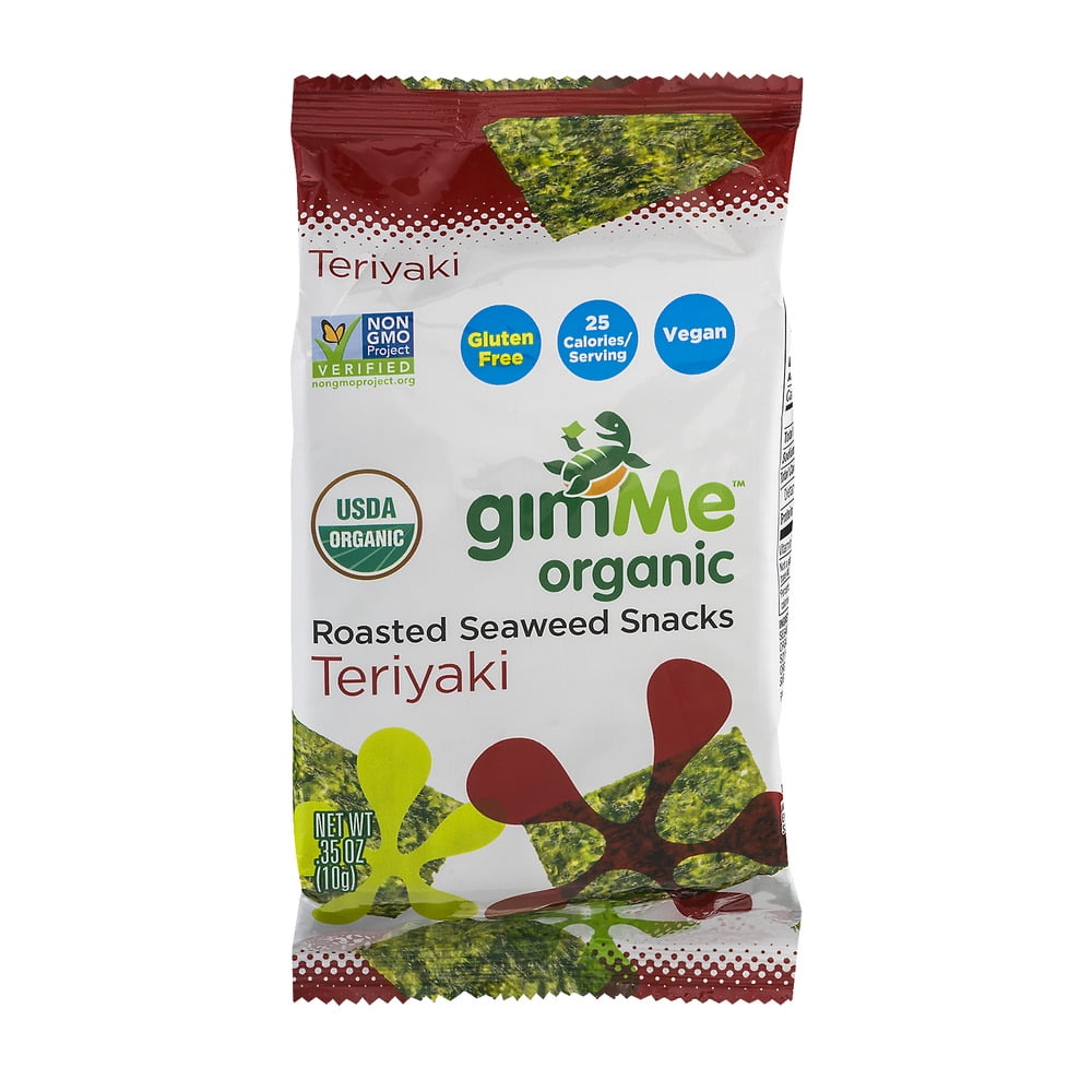 gimMe Organic Teriyaki Premium Roasted Seaweed, 0.35 OZ by gimMe Health Foods LLC