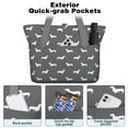 thumbnail image 2 of Tote Bag for Women - Dachshund Shoulder Bag - Large Utility Work Duffle Bag with Zipper Handbag for Travel, Work, Sprots, 2 of 5