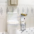 thumbnail image 4 of Soporte para Papel Higiénico con Canasta para Toallitas Húmedas, Portarollos para Baño, Diseño Elegante de Acero Inoxidable, No Requiere Instalación, hasta 4 Rollos, Accesorios Baño, 4 of 9
