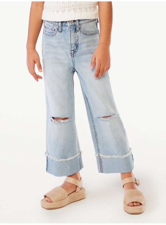 Delilah Wide Leg Girls Jeans