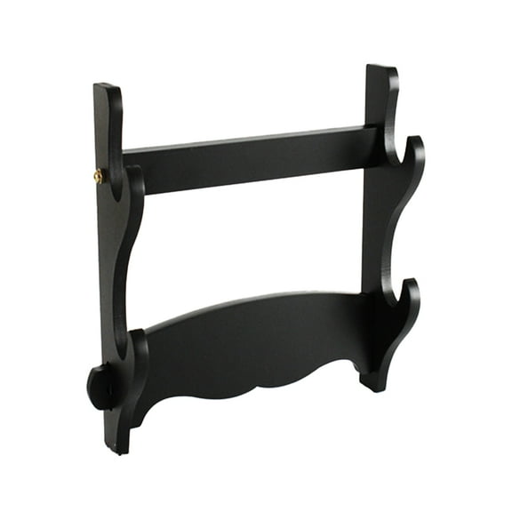 2 Layers Wall Shelves Individual Display Stand 33X27X8cm Black