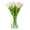 Pink, variant on Enova Home Real Touch Tulip in Cylinder Glass Vase with Faux Water, Artificial Silk Flower Arrangement for Home Office Wedding Decoration (Red)