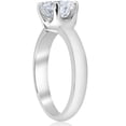 thumbnail image 3 of Silvago Jewel 14K White Gold Plated Ring - Excellent 1.5 Ct Round Cut Simulated Diamond Ring - Silver Simple Diamond Ring for Women's - Unique Christmas Special Gift for Her - Promise Gifts for Her, 3 of 3