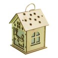 thumbnail image 1 of Adorno navideño colgante decorativo con luz nocturna de casa de madera en miniatura que  EstiloE Macarena Casa de madera, 1 of 8