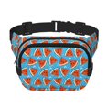 thumbnail image 1 of Disketp Cartoon Watermelon Riñonera de Doble Capa, Bolsa de Cintura Ajustable para Viajes, Correr y Senderismo, Riñonera Ligera para Hombre y Mujer, 1 of 9