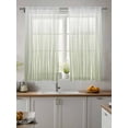thumbnail image 4 of Sheer Curtains 72 inches Long, Sage Green Wave Lines Gradient Minimalist Abstract Texture Light Filtering Sheer Window Curtains Rod Pocket Voile Drapes for Bedroom Living Room, 52"W x 72"L 2 Panels, 4 of 7