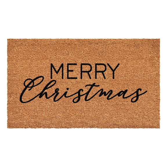 Modern Merry Christmas Doormat,17"x29"
