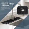thumbnail image 3 of Unique Bargains Faucet Mat for Kitchen Sink Splash Guard Sink Area Mat Black, 3 of 7