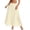 Beige, variant on Maxi Skirts For Women High Waist Tiered Maxi Skirt Elastic Smocked Waist Flowy A Line Pleated Long Skirt Casual Solid Color Skirts 2XL Gray