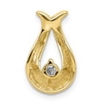 thumbnail image 4 of 14K Yellow Gold VS Diamond Chain Slide Pendant, 4 of 7