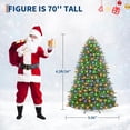 thumbnail image 2 of CABIHOME Pre-lit Artificial Christmas Tree, Premium Spruce Full-Tree Design Featuring 450 Lights and Metal Stand, Hinged Structure for Top Choice for Holiday Decorations, 2 of 7