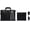Black, variant on Tallit and Tefillin Bag Set, PU Leather, Strap,Embossed Hebrew Blessing,Bar Mitzvah & Shabbat for Men