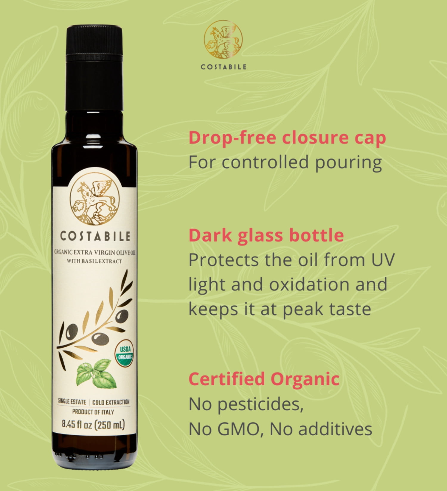 Basil Infused Olive Oil