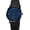 Black and blue, variant on BESTKANG Fashion Simple Luxury Quartz Silicone Waterproof Unisex Wrist Watches for Women and Men