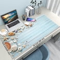 thumbnail image 4 of Desk Mat,Large Mouse Pad 35''×15.6''×0.12'' XXL Extended Gaming Mouse Pad Mat with Non-Slip Base Stitched Eges Mousepad for Computer,Office,Keyboard and Laptop - Sea Shell, 4 of 5