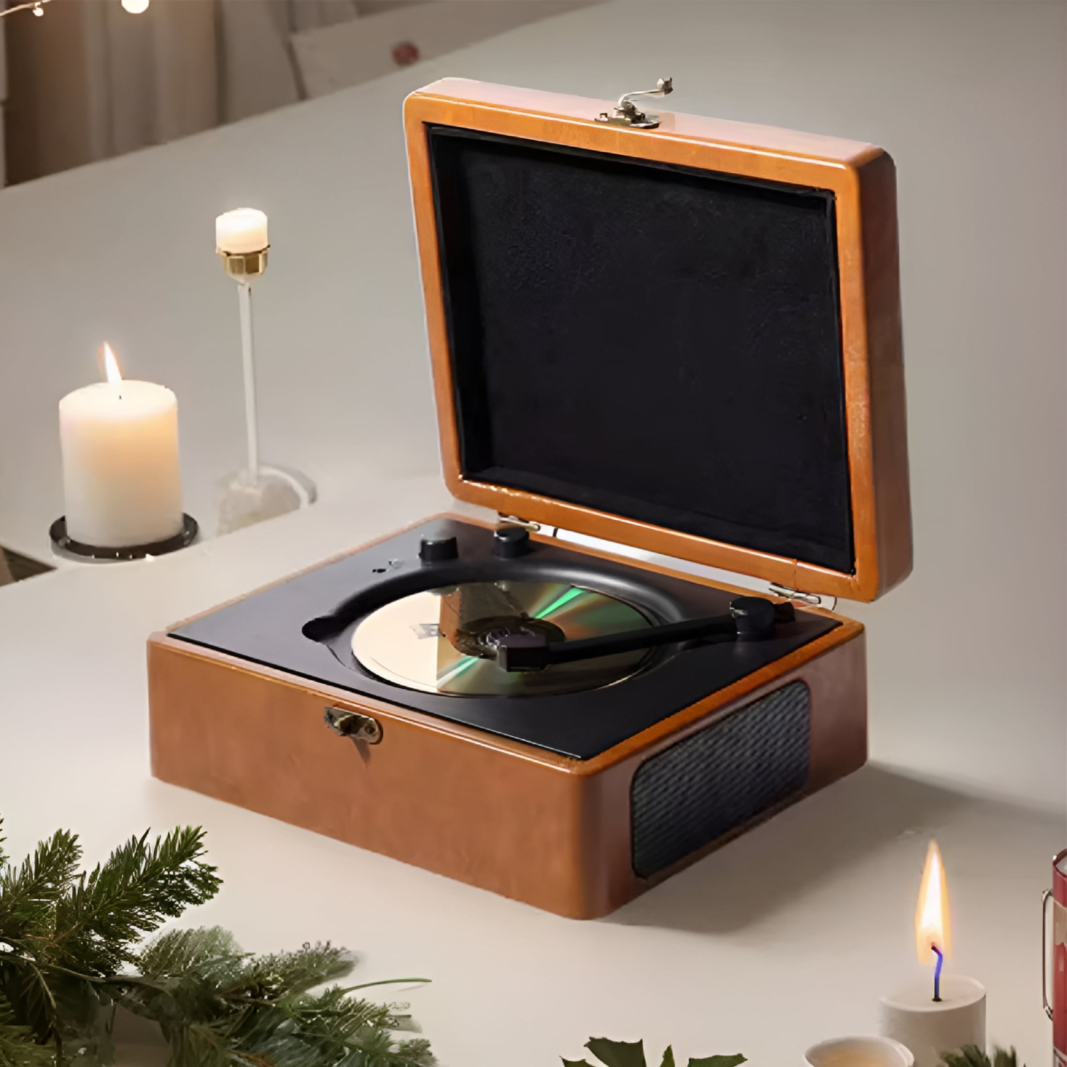 GJX 2026 New Bluetooth Cd Player Portable 2.0 Hifi Sound Record Player with Remote Control Professional Cd Player for Home Office,For Music Listening,Study Rooms,Relaxation Spaces,Living Rooms.